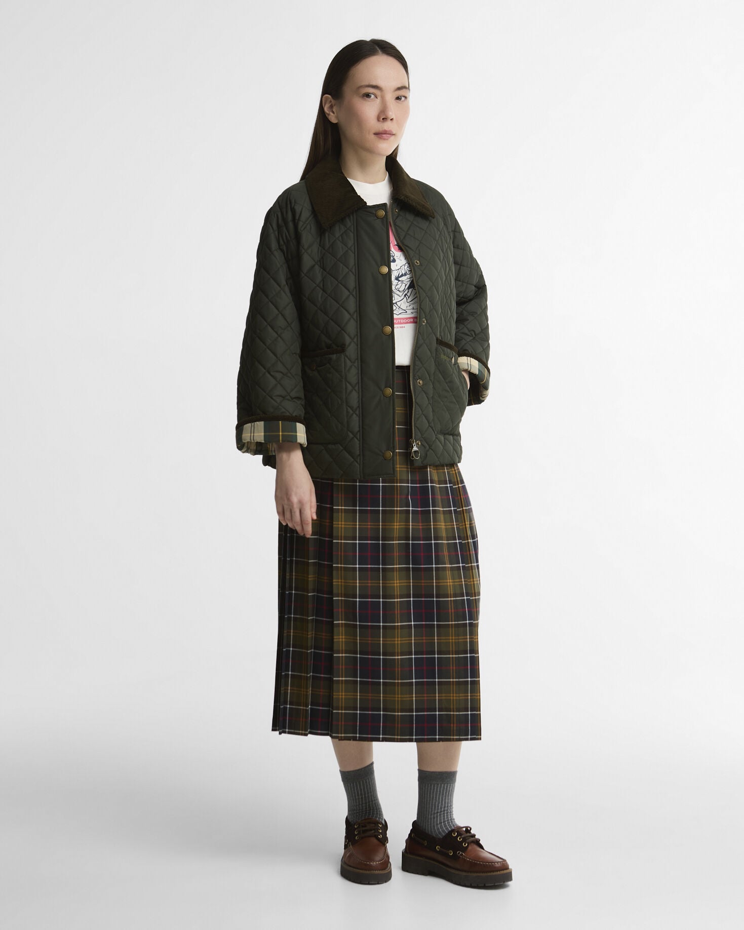 Ava Quilted Jacket Sage/Ancient