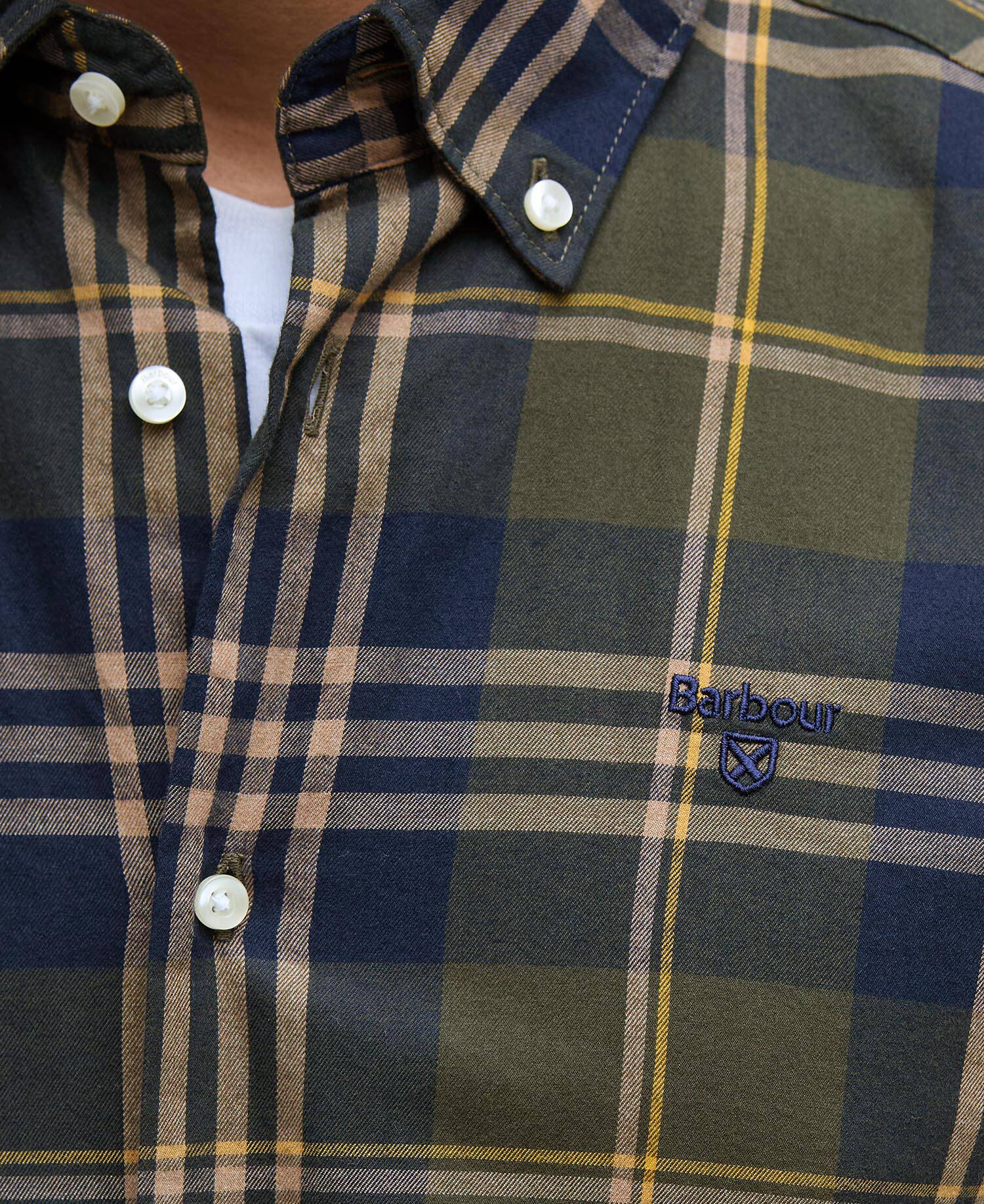 Edgar Tailored Long-Sleeved Shirt Olive image number 4