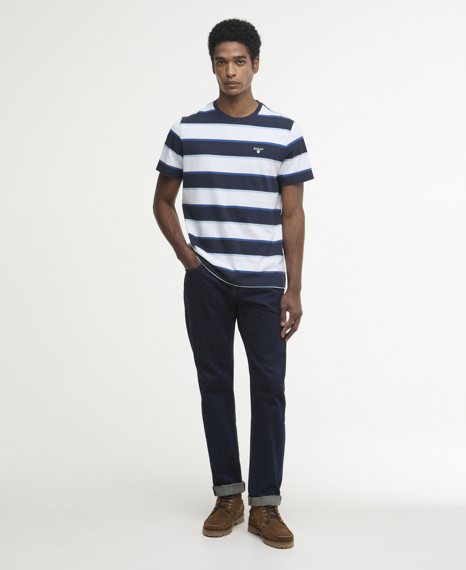 T-Shirt Meldon Stripe Navy