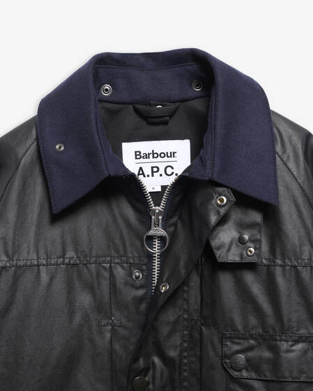 Barbour x A.P.C. Beaufort Waxed Jacket Dark Navy