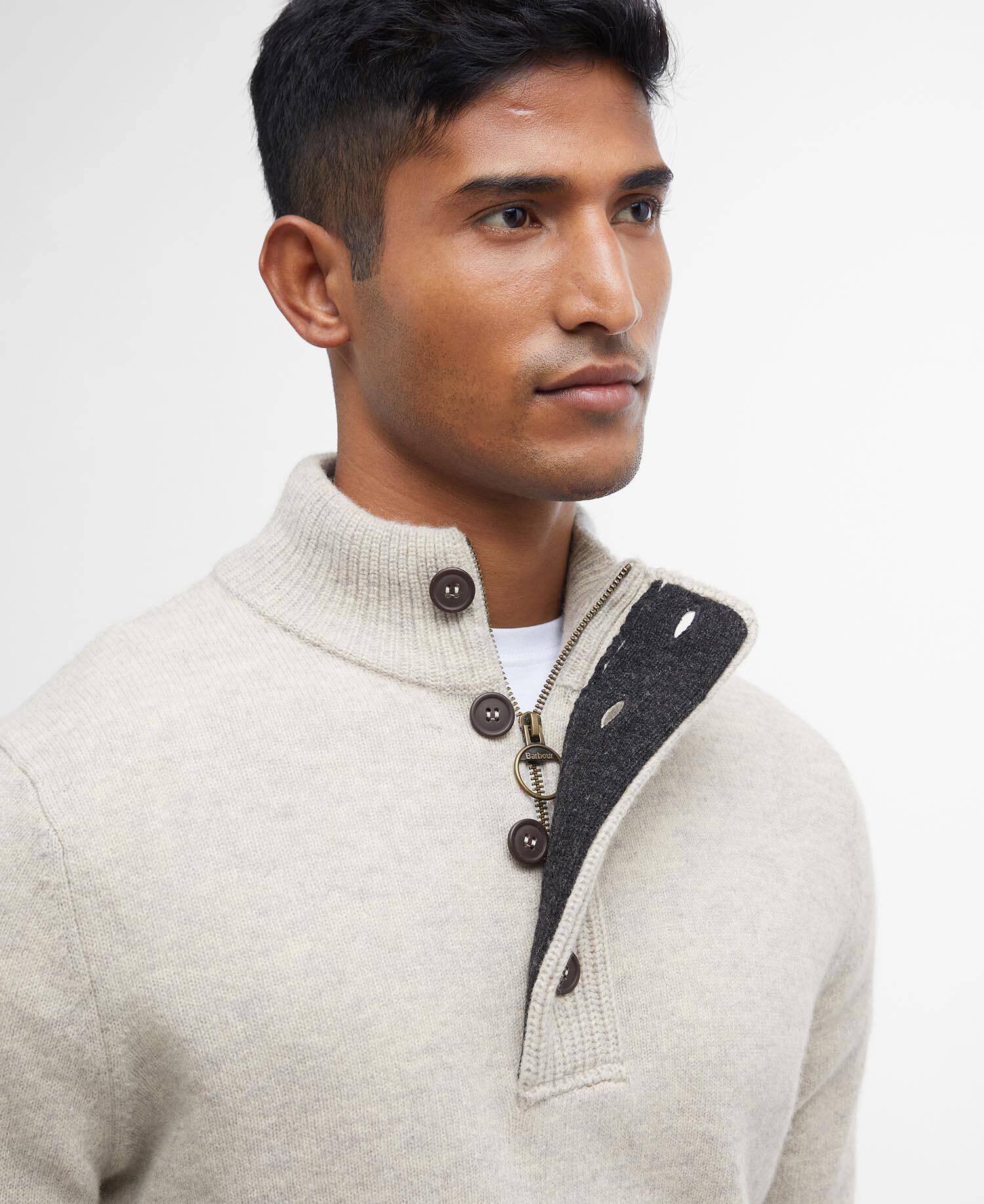 Essential Elbow Patch Jumper Pearl image number 5