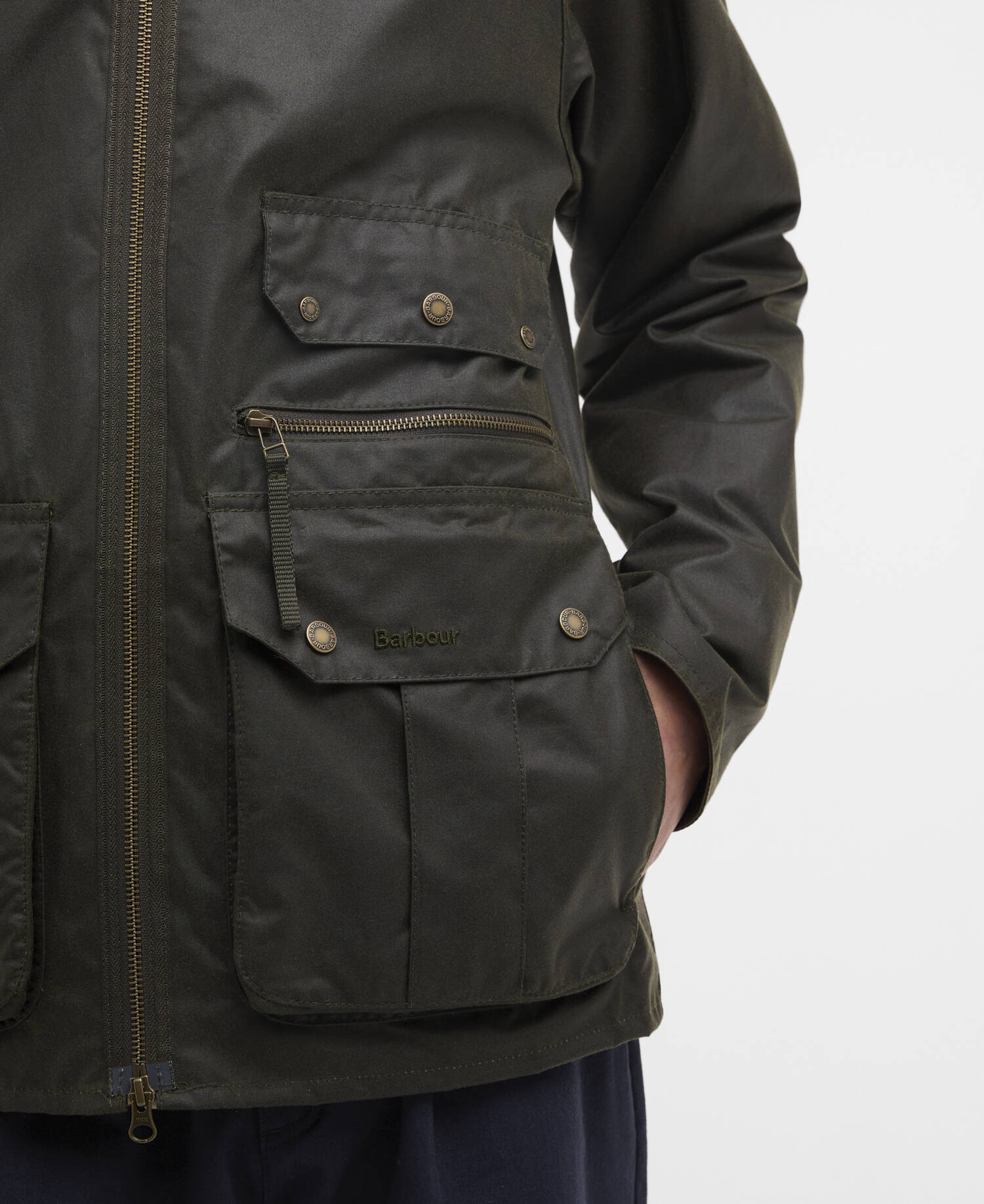 Re-Engineered Blackett Spey Waxed Jacket Archive Olive image number 4