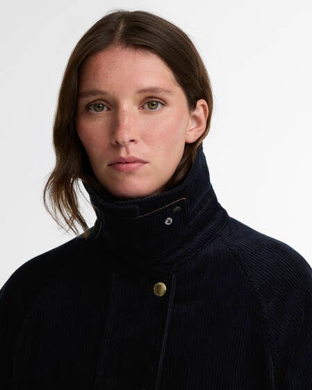 Paul Smith Loves Barbour Damen Freizeitjacke Cord Beaufort Dk Navy/Classic/Muted