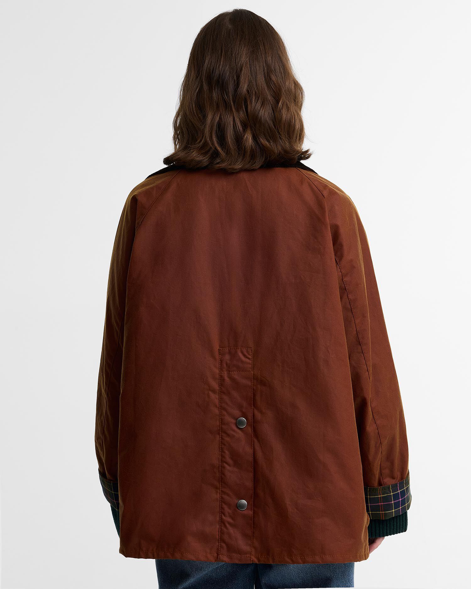 Paul Smith Loves Barbour Women's Beaufort Waxed Jacket Russet/Classic/Muted