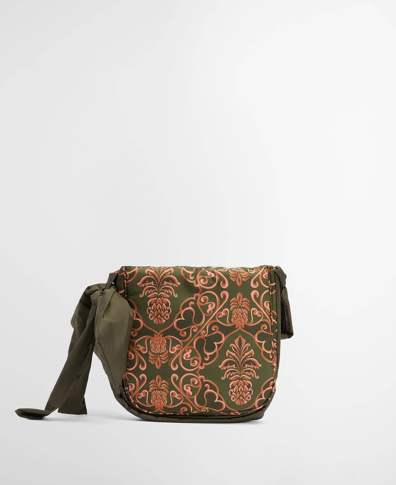 Barbour FARM Rio Ana Clara Bow Bag Royal Pineapple Print image number 2