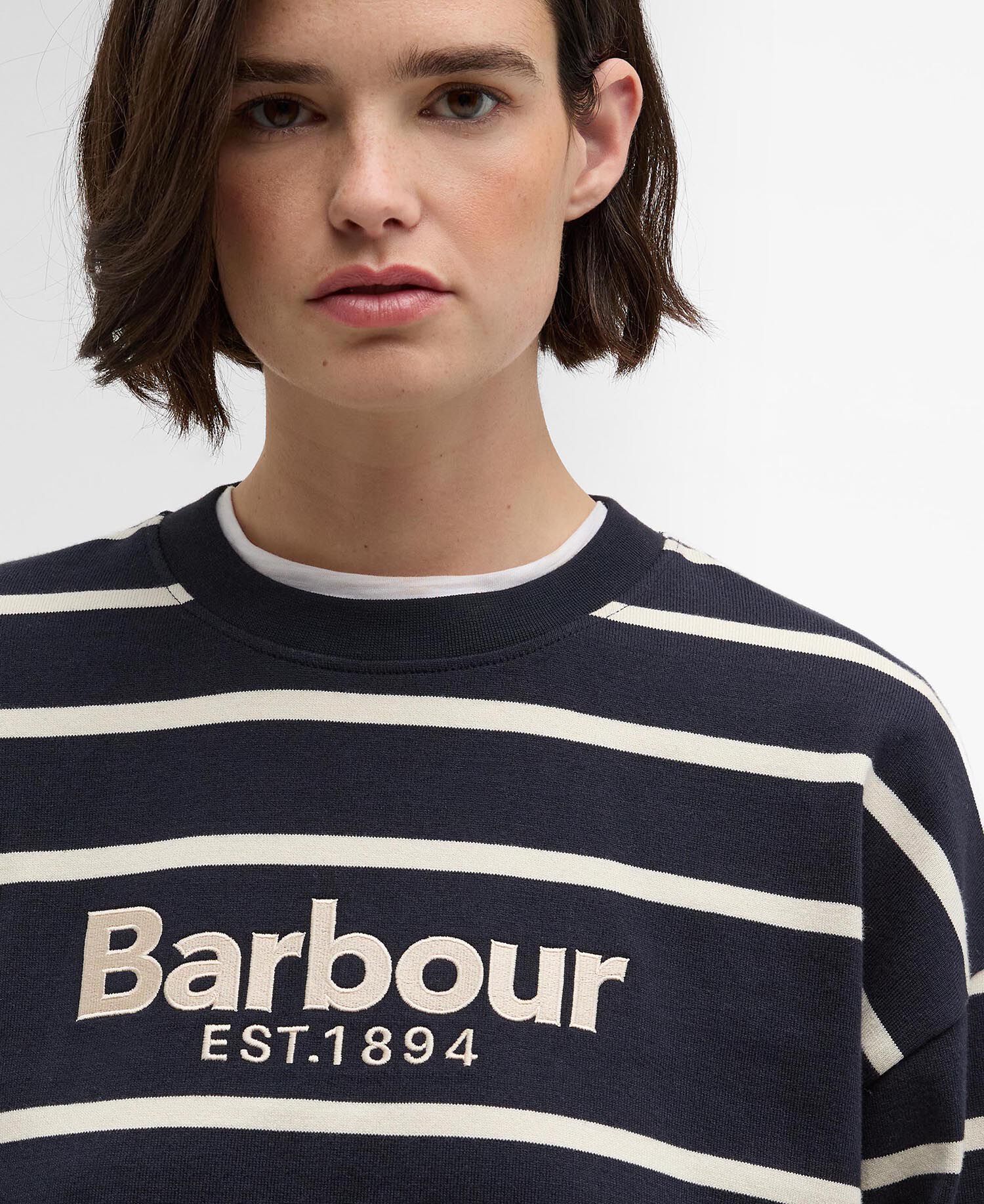 Langarmshirt Maeve Dark Navy/Ecru Stripe