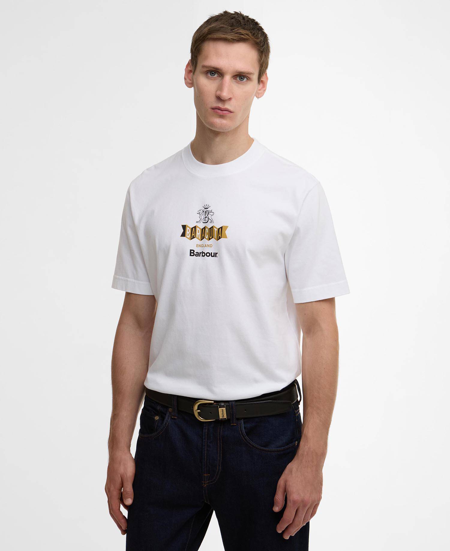 Barbour x Baracuta Vinyl Oversized T-Shirt White image number 0