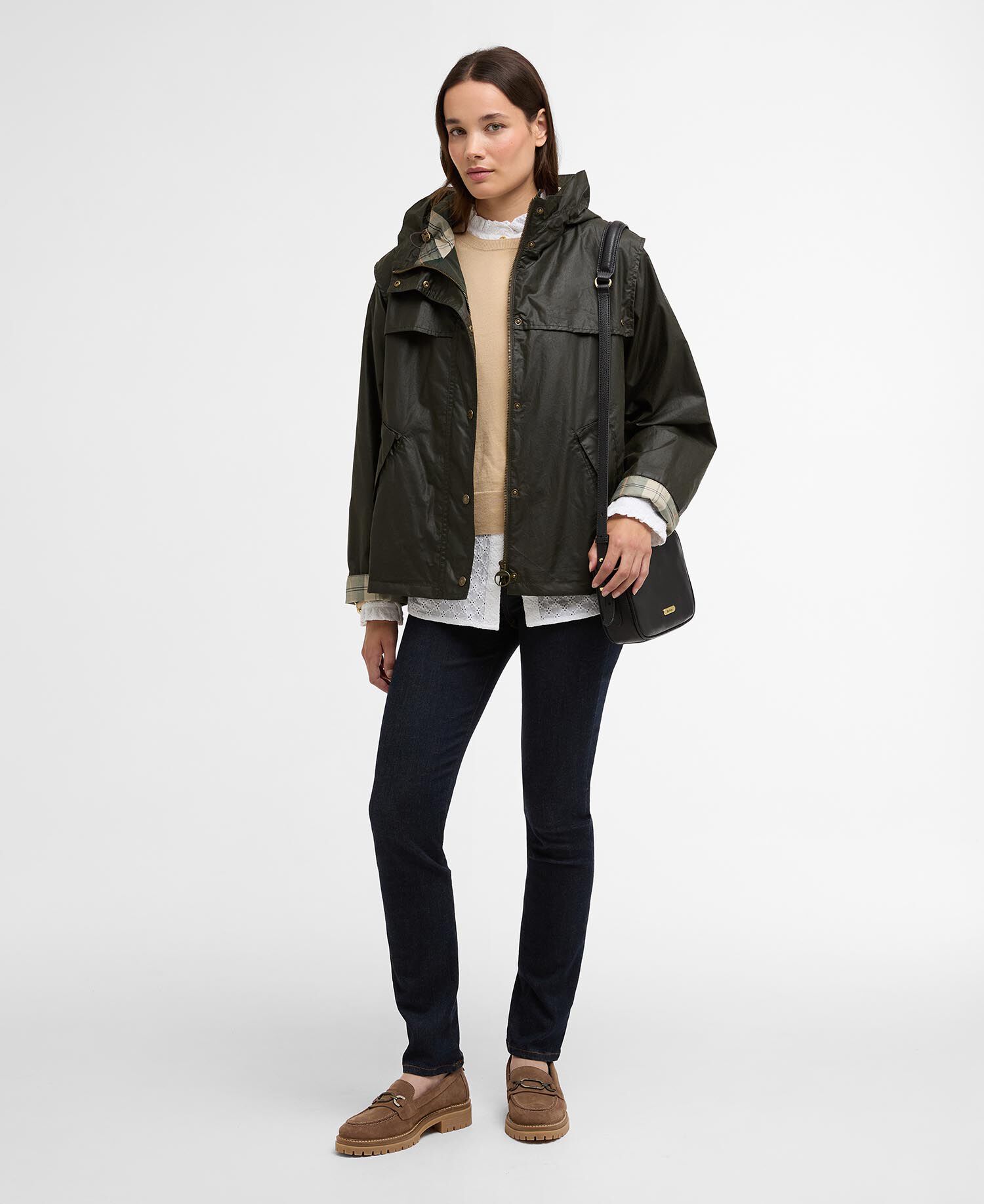 Wachsjacke Ornella Archive Olive/Ancient