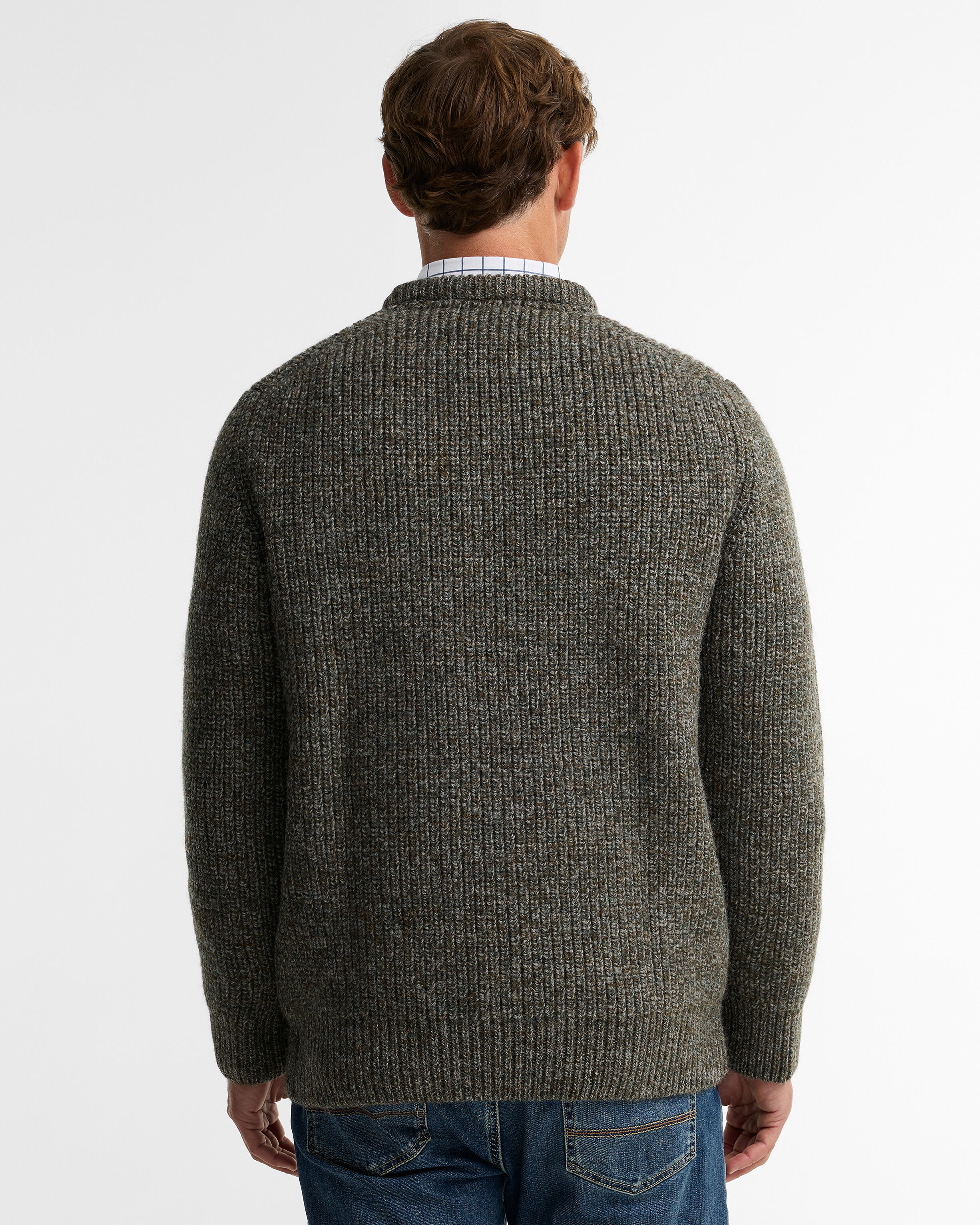 New Tyne Crew Neck Jumper Derby Tweed