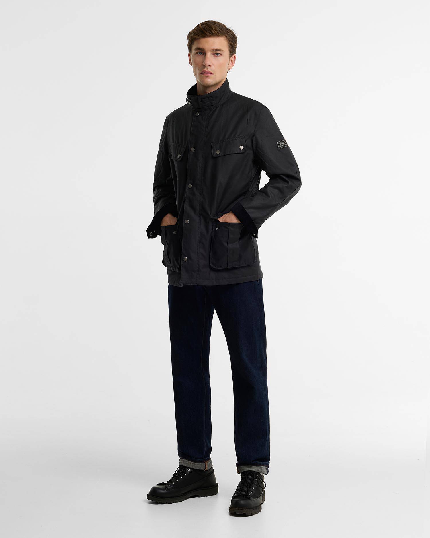 Tourer Duke Waxed Jacket Classic Navy image number 1