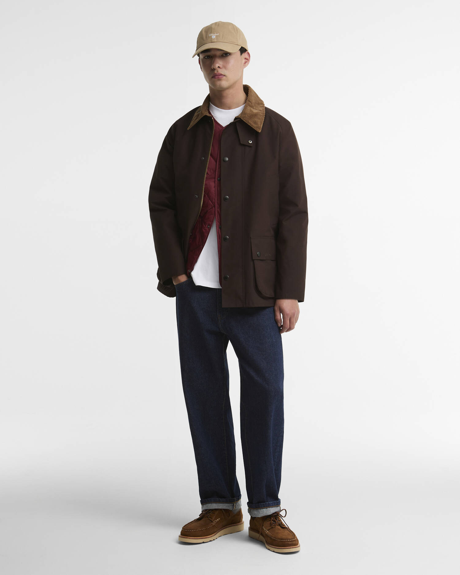 Classic Bedale Showerproof Jacket Dark Brown image number 1
