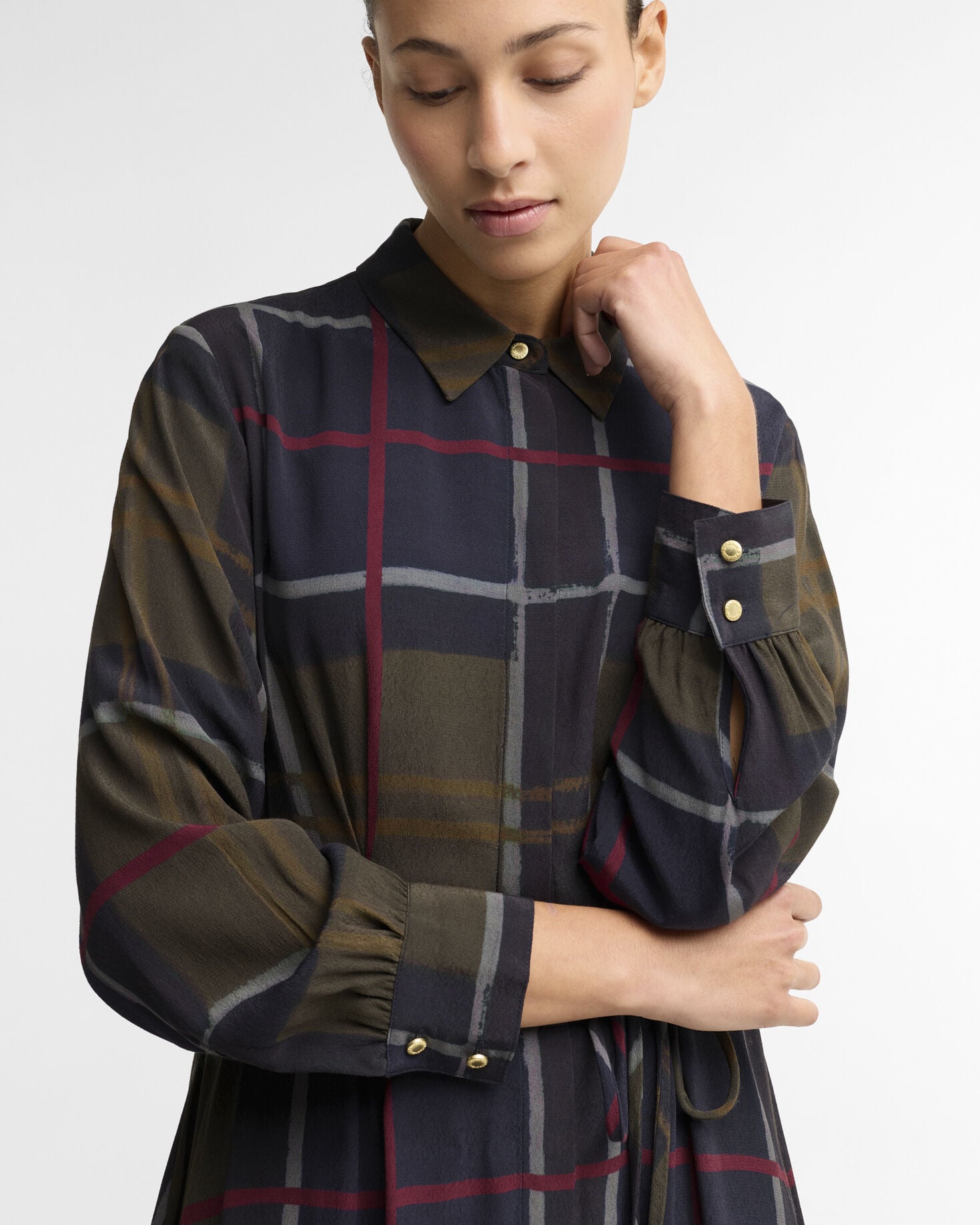 Ivybridge Mini Dress Shadow Classic Painted Tartan