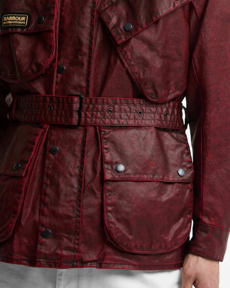 B.Intl Freizeitjacke Distressed 90th Anniversary A7 Red