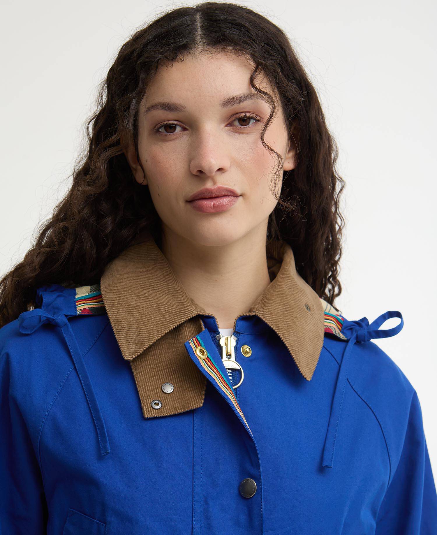 Paul Smith Loves Barbour Bedale Casual Jacket Royal/Ancient/Winterberry image number 3