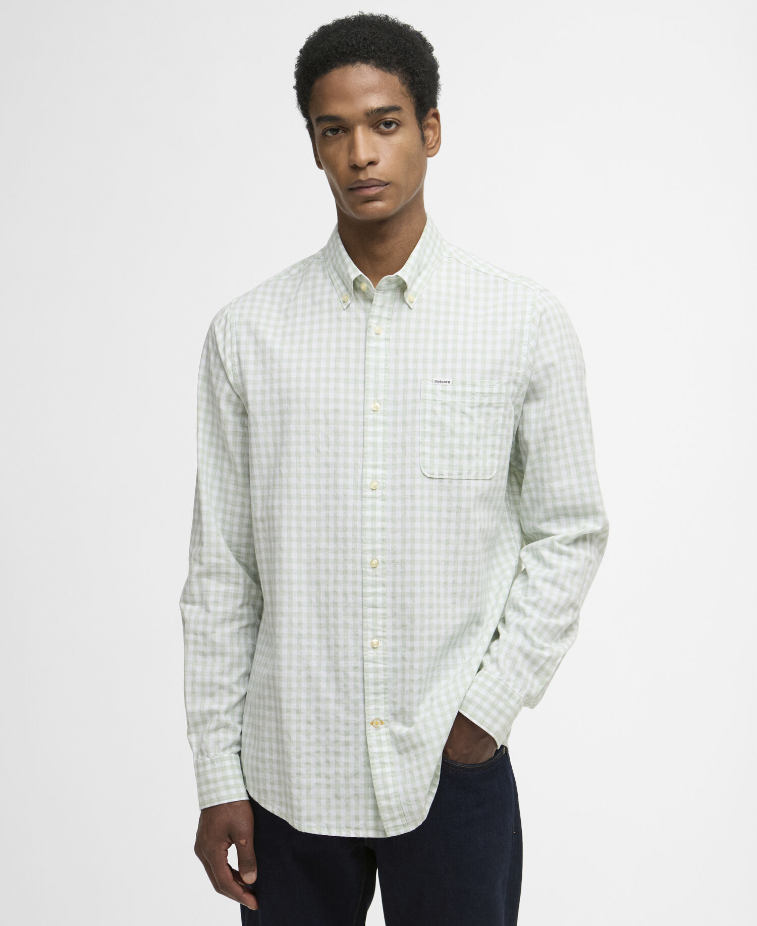 Kanehill Tailored Long-Sleeved Shirt Sea Green
