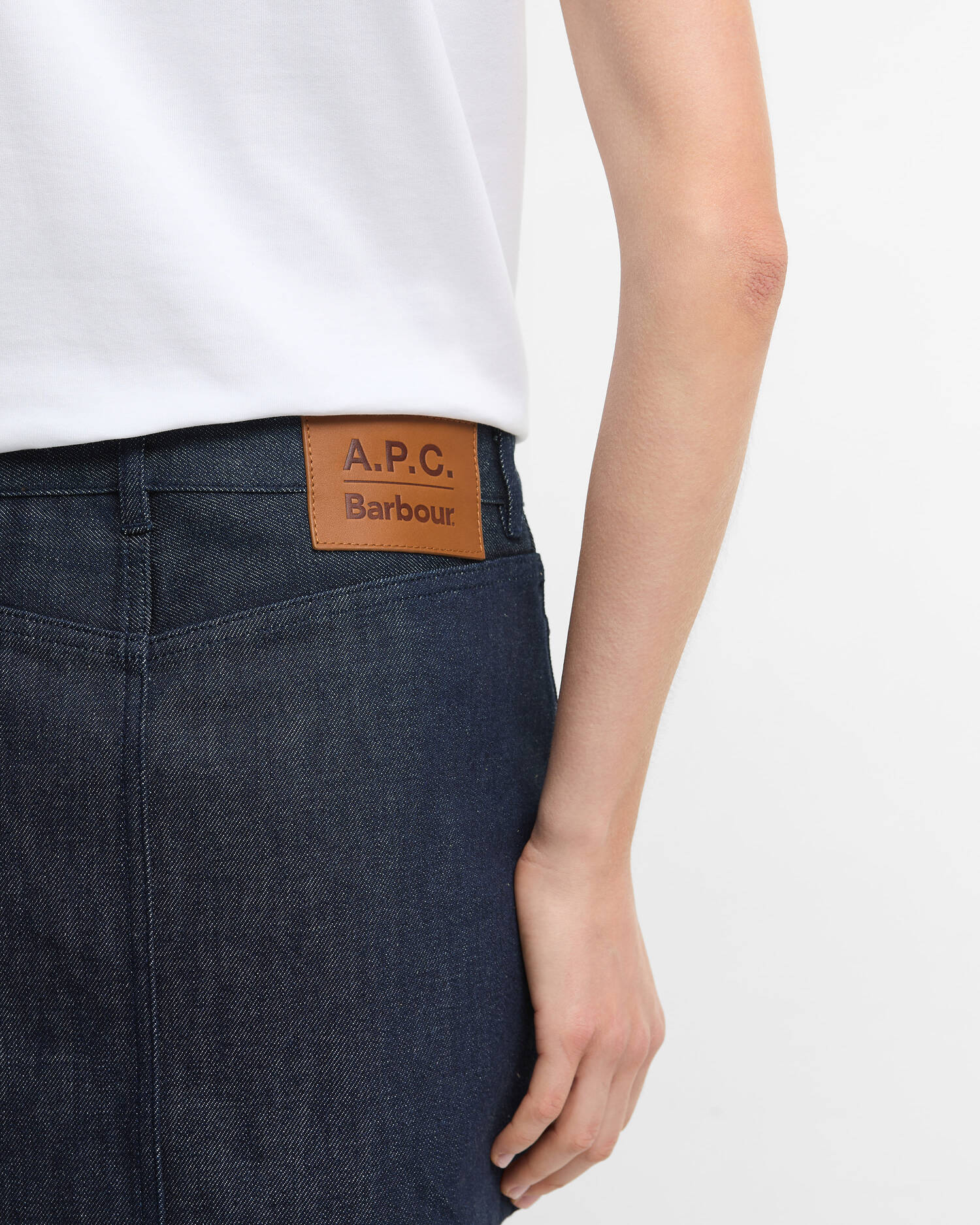 Barbour x A.P.C. Denim Mini Skirt Denim image number 4
