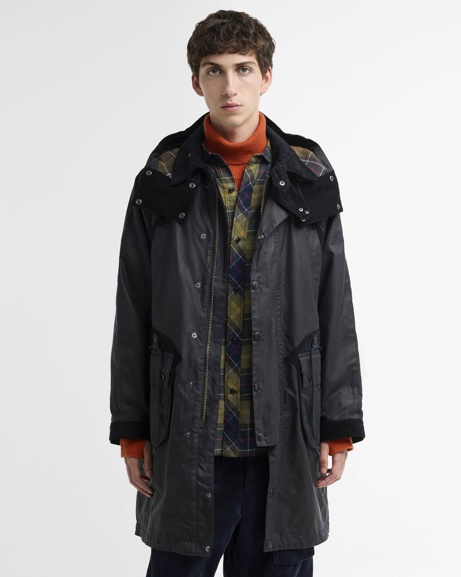 Giacca cerata lunga Barbour x Norbit Navy image number 0