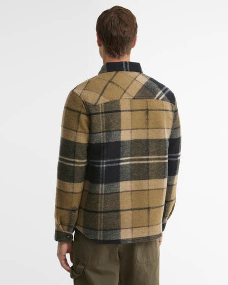 Woodlane Brushed Check Overshirt Birchwood Dress Tartan