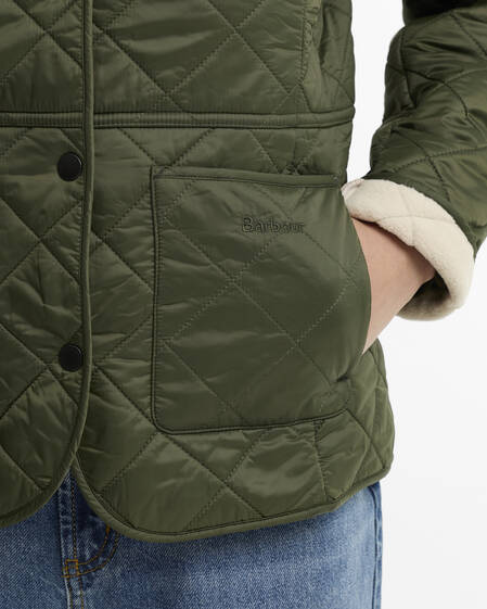 Deveron Polarquilt Jacket Olive-Pearl
