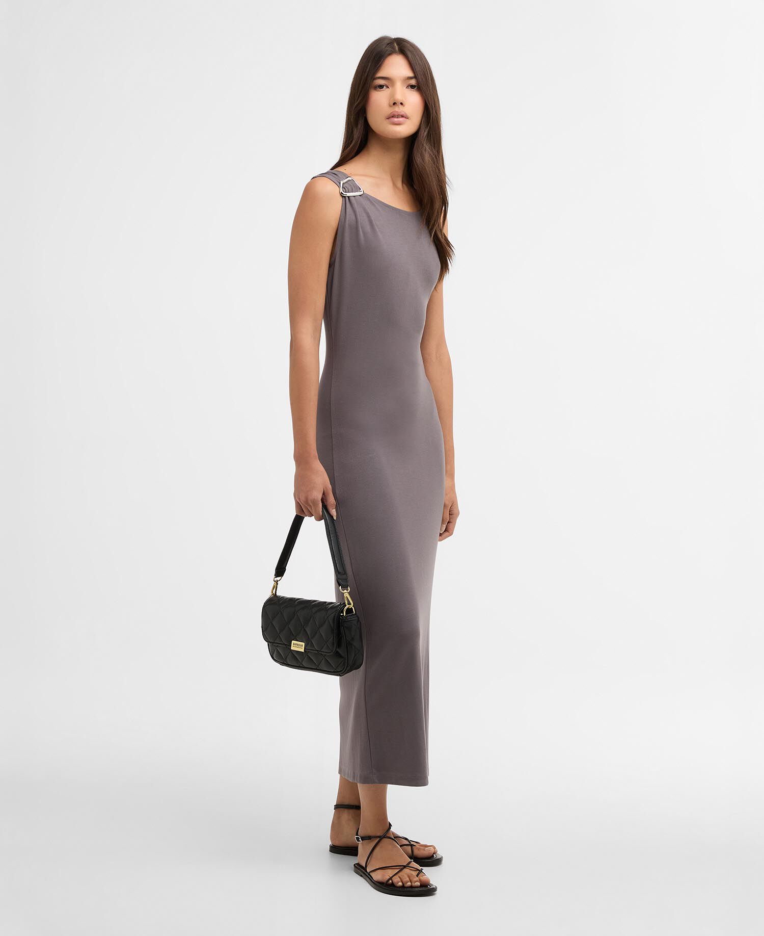 Gigi Midi Dress Lavender Grey