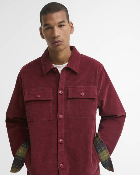 Barbour Cordovershirt Tartan Trimmed Russet Brown