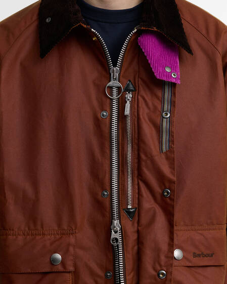 Giacca cerata Key Transport Paul Smith Loves Barbour Russet