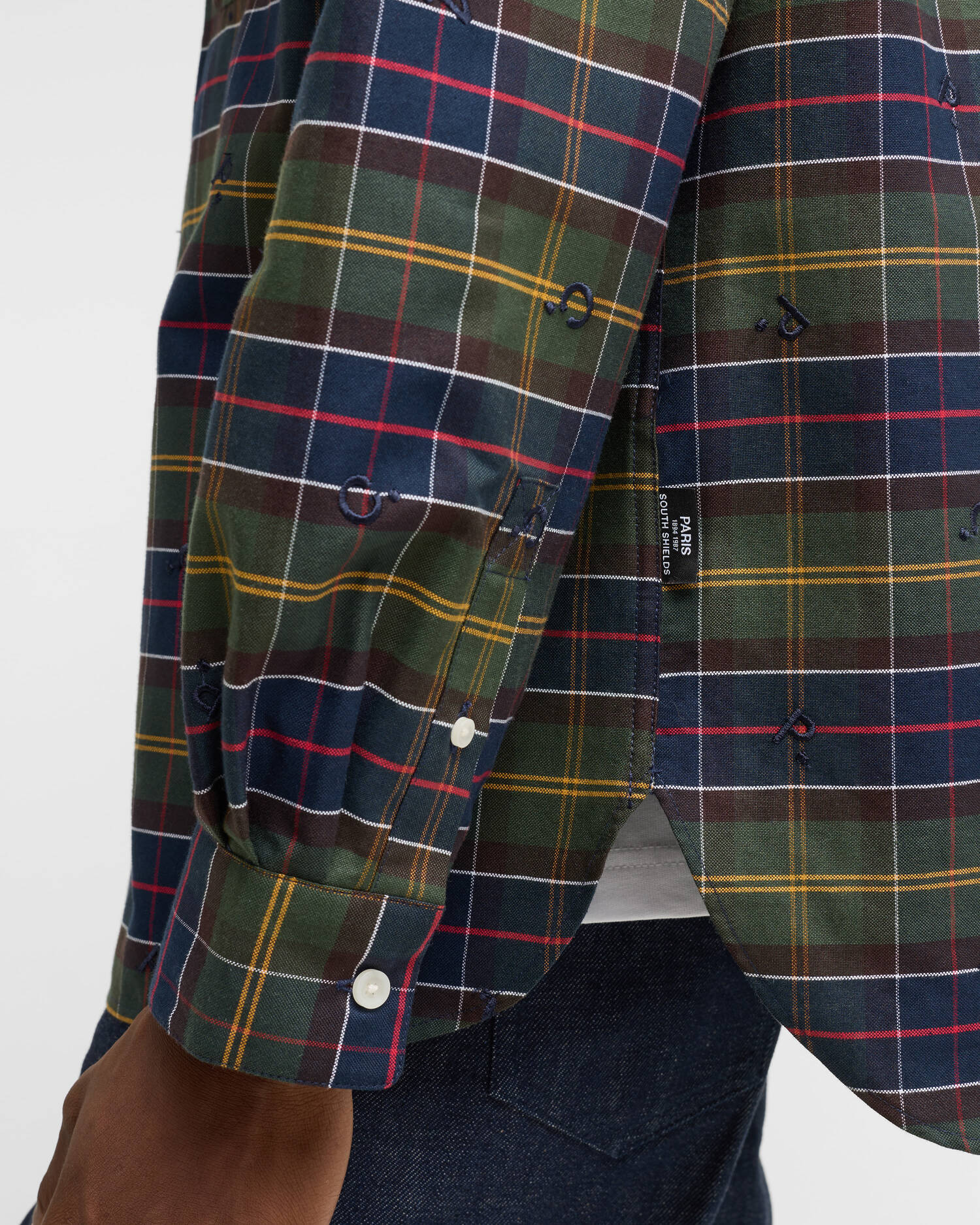 Barbour x A.P.C. Hemd Monogram Tartan Classic Tartan image number 4