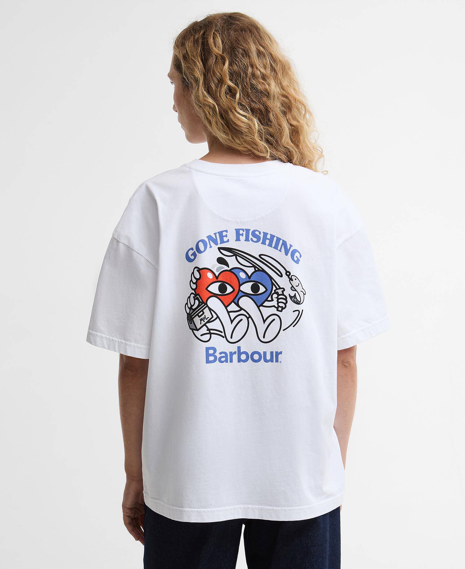 Barbour x Mul Tyne Oversized T-Shirt White image number 2