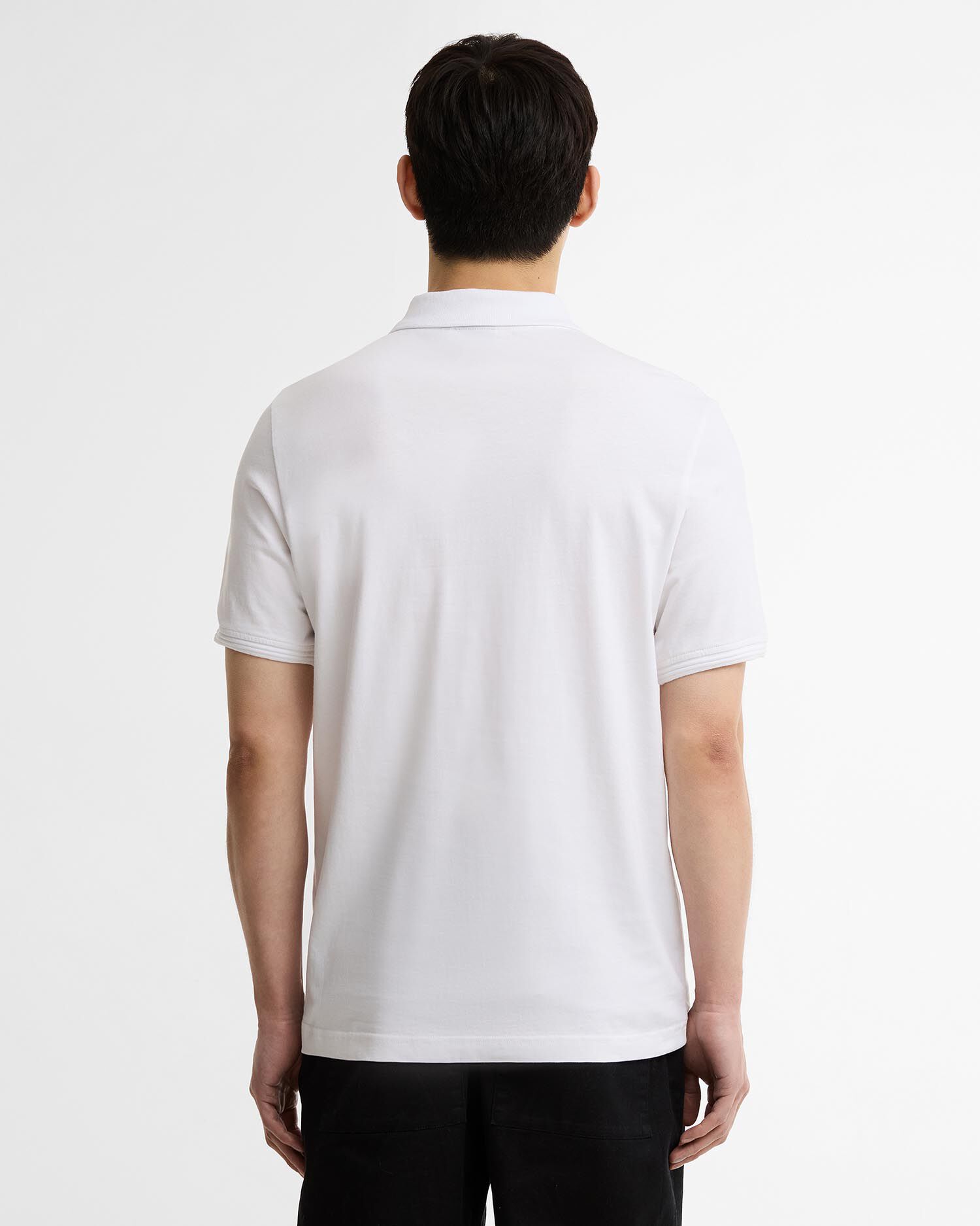 Poloshirt Ashmann Tipped White