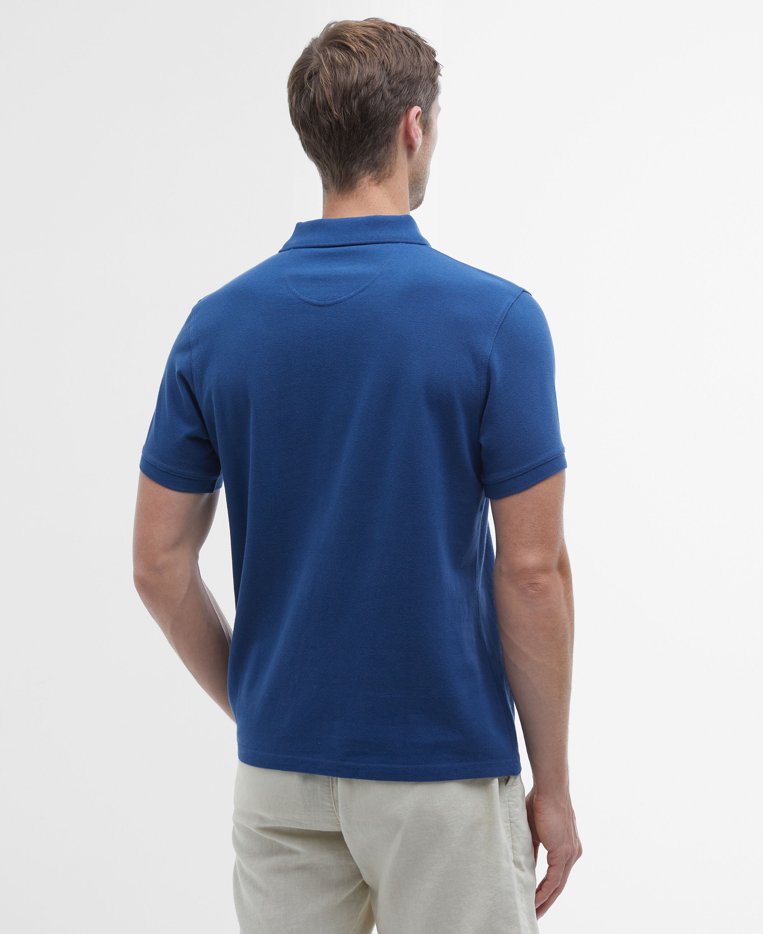 Sports Short-Sleeved Polo Shirt Deep Blue