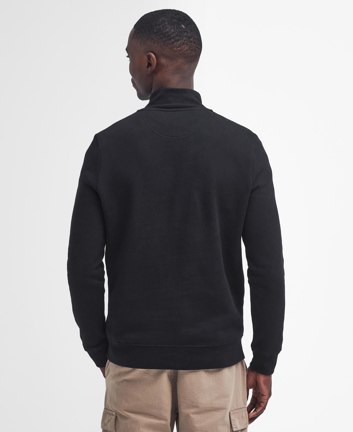 Essential Quarter-Zip Sweatshirt Black-Pewter