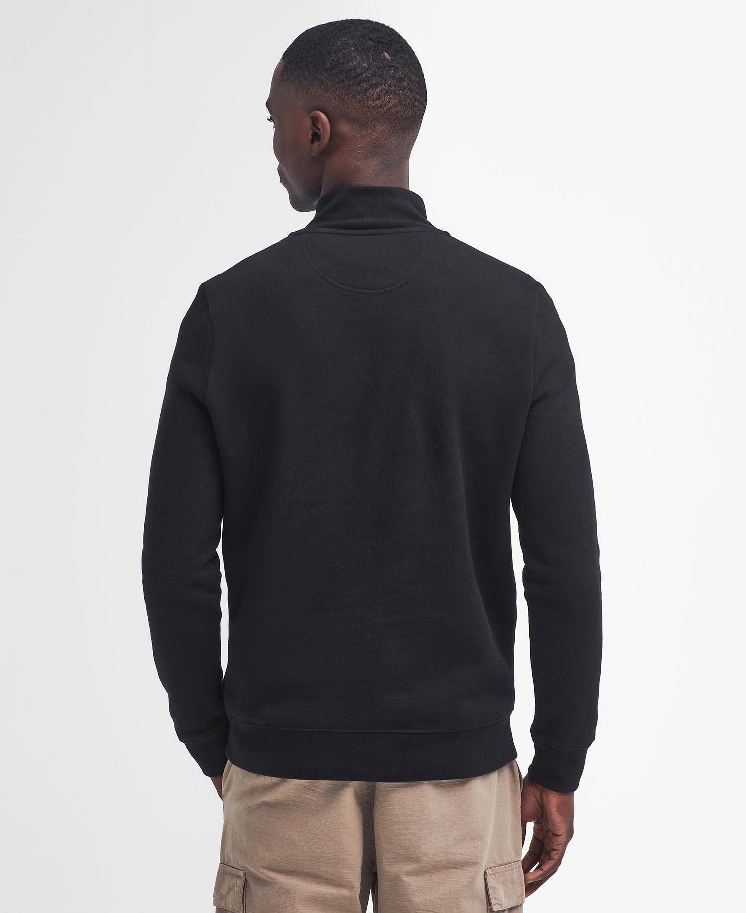 Essential Quarter-Zip Sweatshirt Black-Pewter image number 2