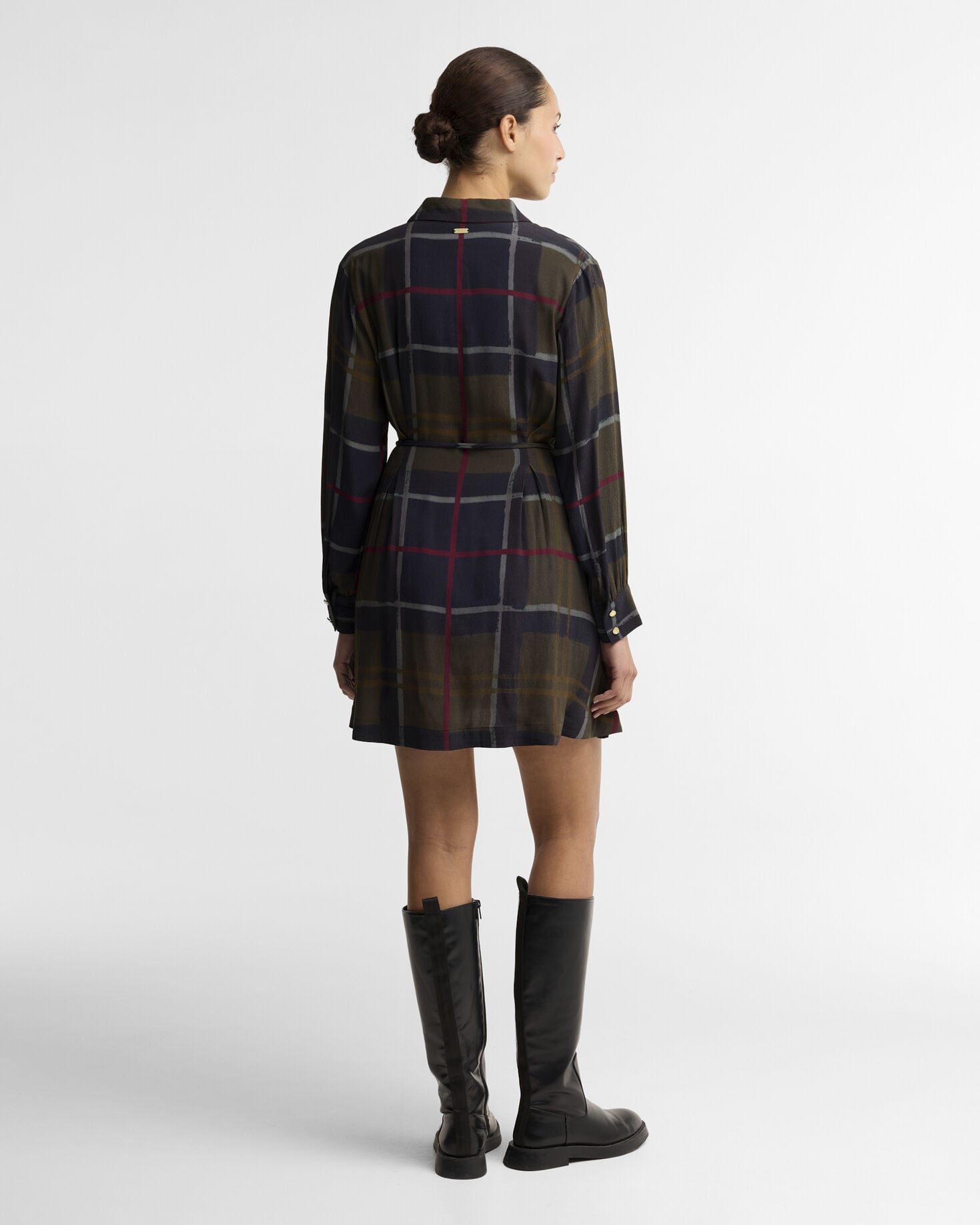 Ivybridge Mini Dress Shadow Classic Painted Tartan