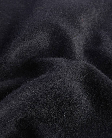 Plain Lambswool Scarf Classic Black