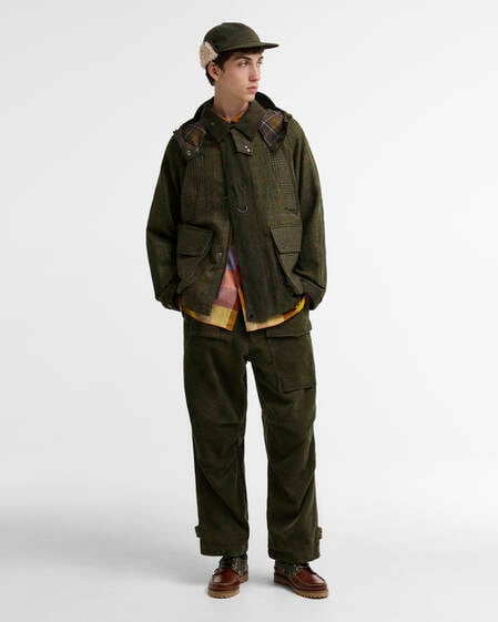 Barbour x Norbit Oversized Cord Trousers Navy