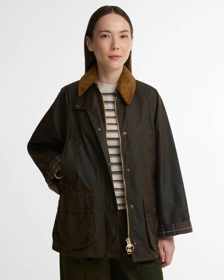 Wachsjacke Women's Bedale Olive/Beige/Classic