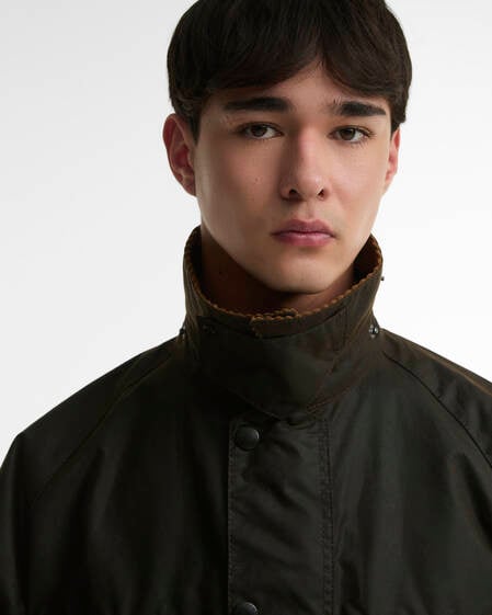 Four Pocket Transport Waxed Jacket Dark Brown