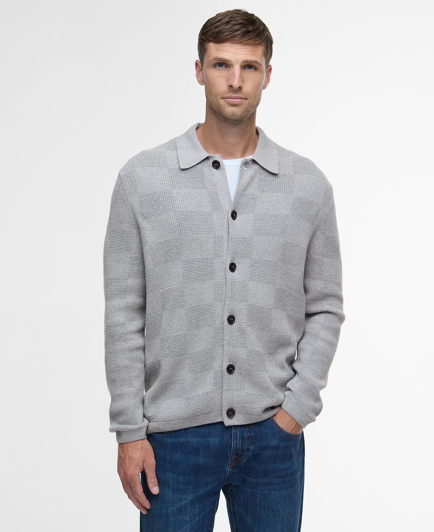 Cardigan Falton Grey Marl