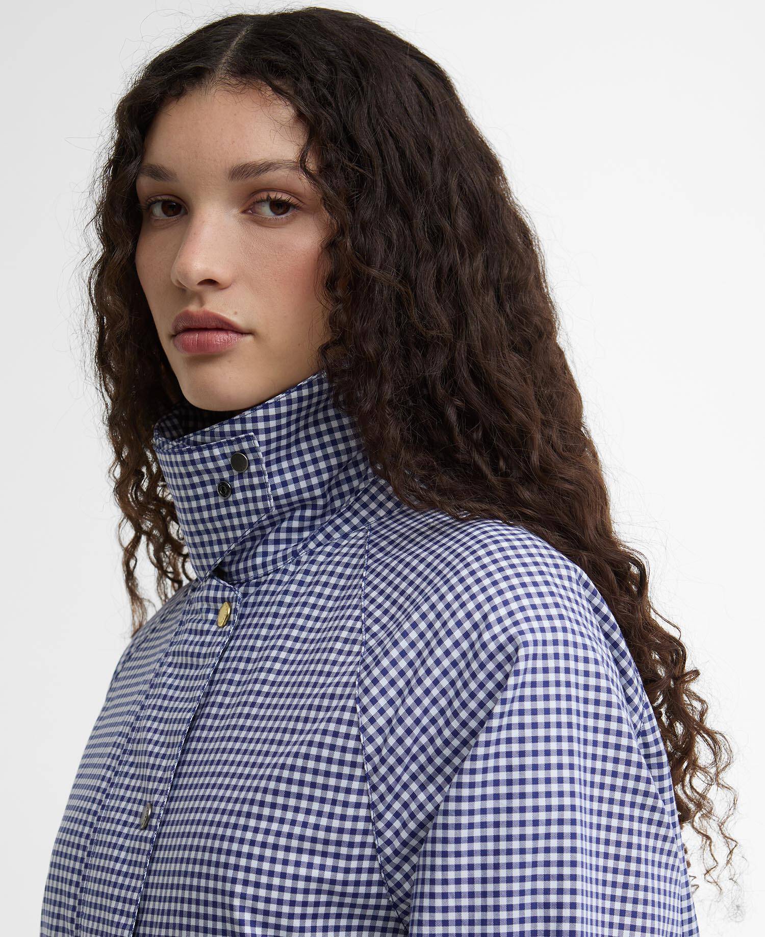 Paul Smith Loves Barbour Gingham Spey Casual Jacket Navy/White Gingham image number 4