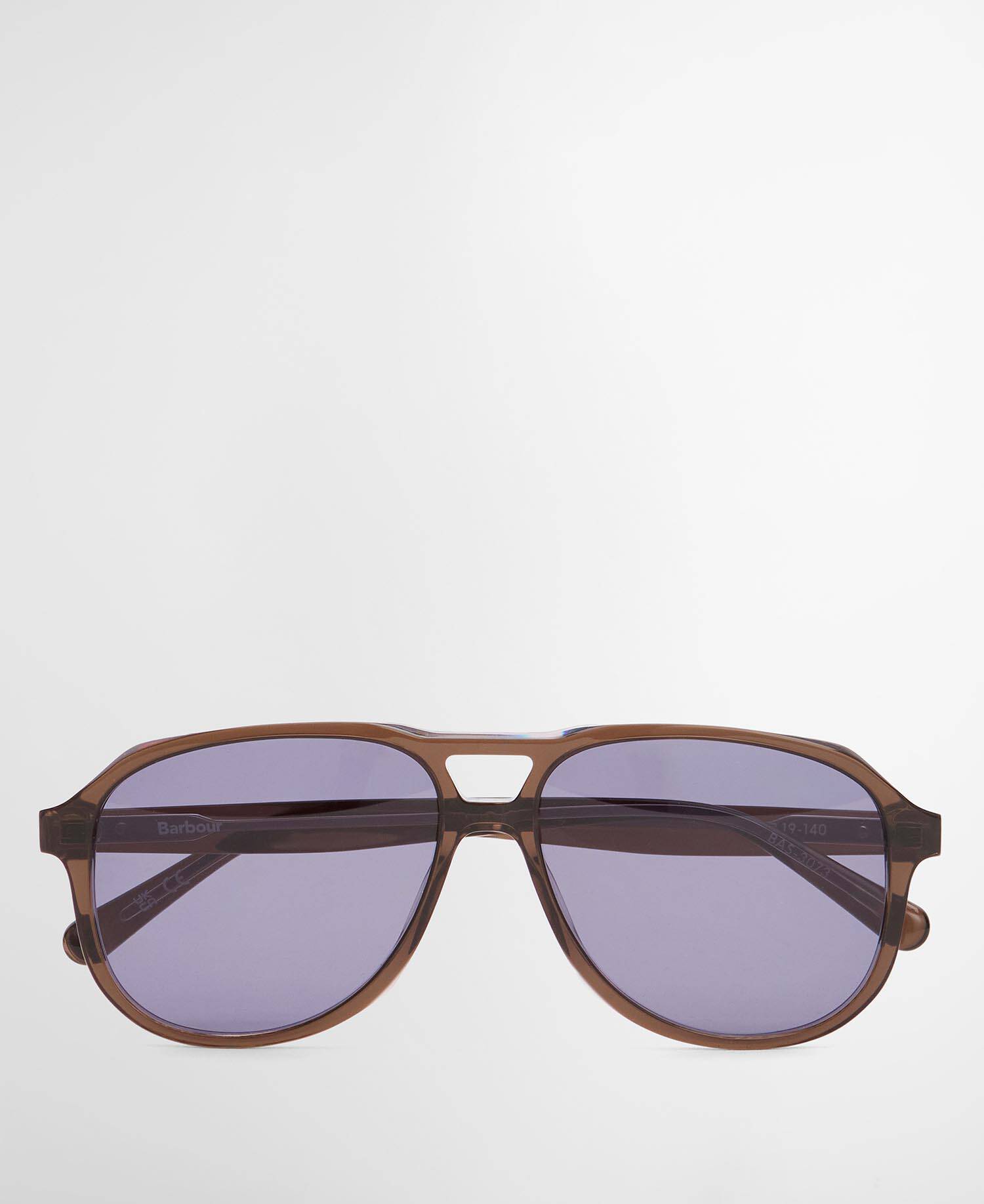 Dan Aviator Sunglasses Peppercorn Brow image number 0