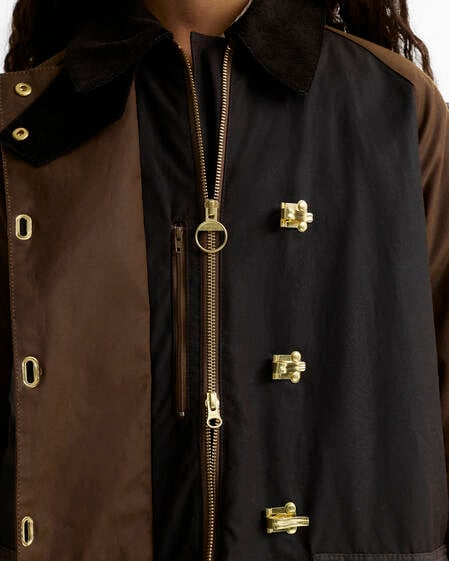 Felton Checked Waxed Jacket Rustic/Bark/Muted