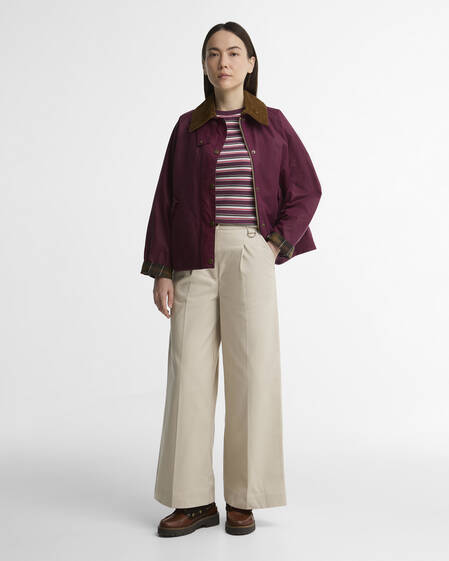 Barbour Hose Annette Wide-Leg Mist