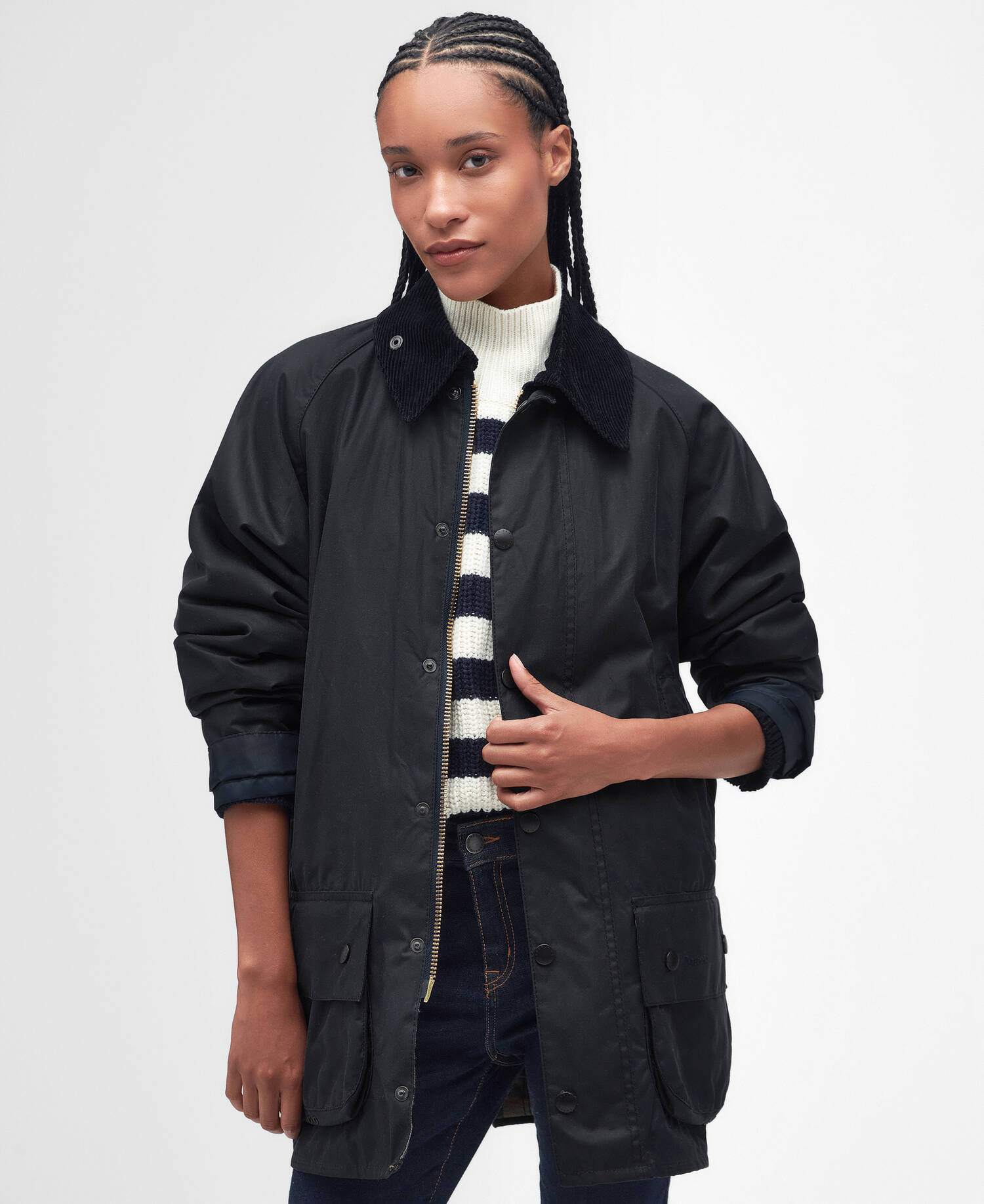 Beaufort&reg; Waxed Jacket Classic Navy image number 7