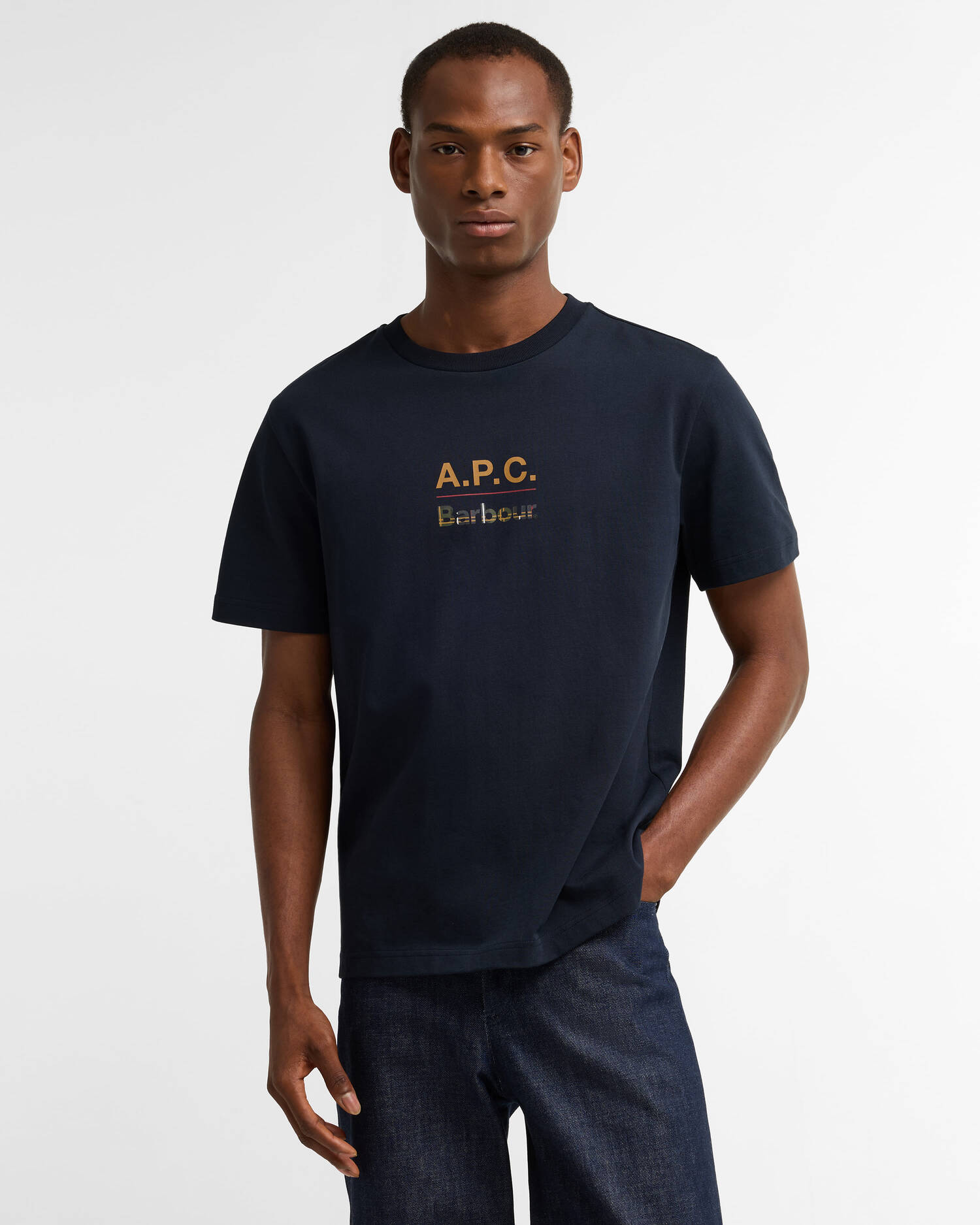 Barbour x A.P.C. T-Shirt Herren Dark Navy image number 0