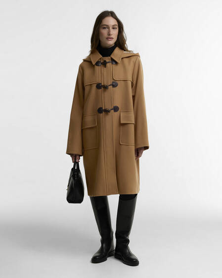 Melody Wool Duffle Coat Beige/Birchwood Dress