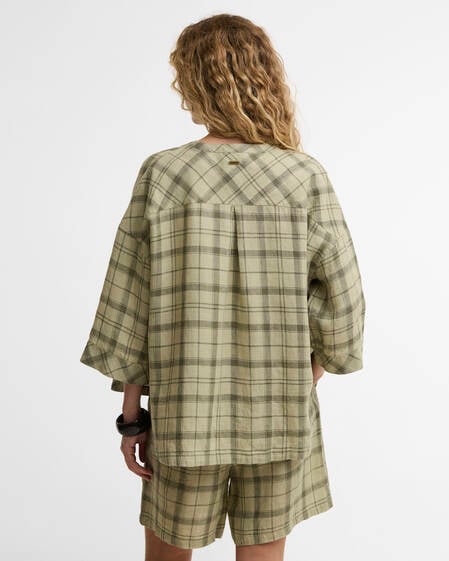 Orla Shirt Sage Green Tartan