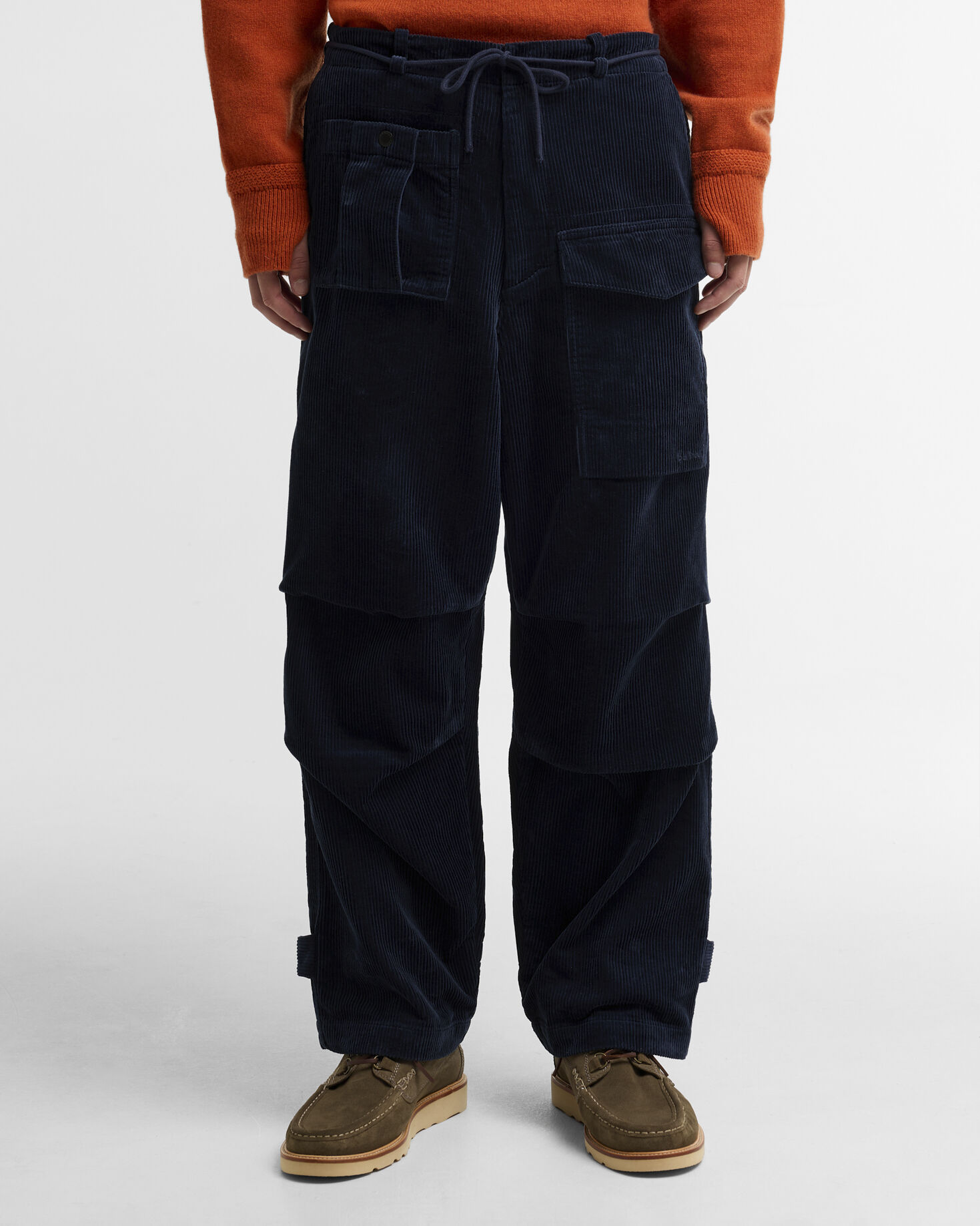 Barbour x Norbit Oversized Cord Trousers Navy