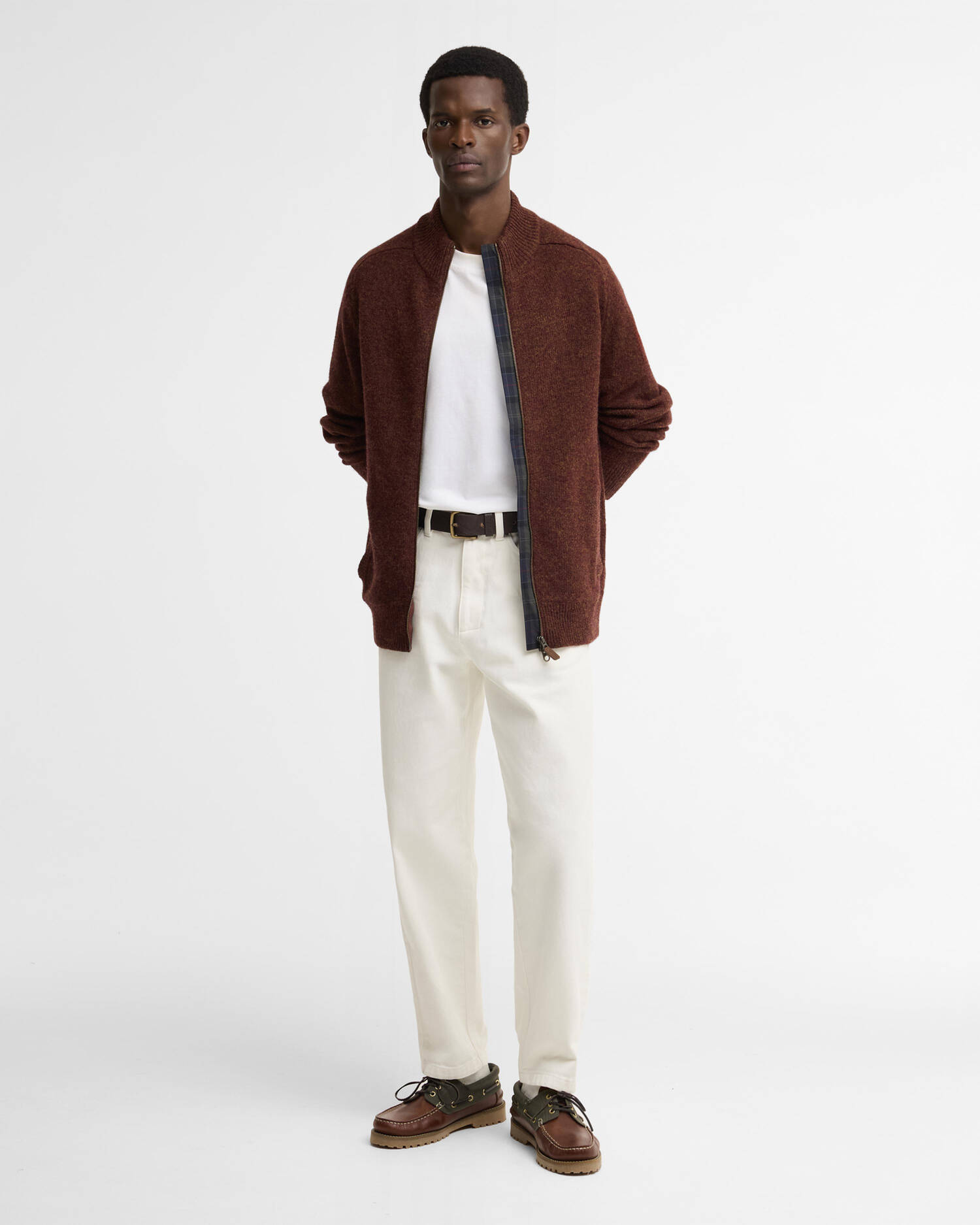 Talder Zip-Up Jumper Russet image number 1