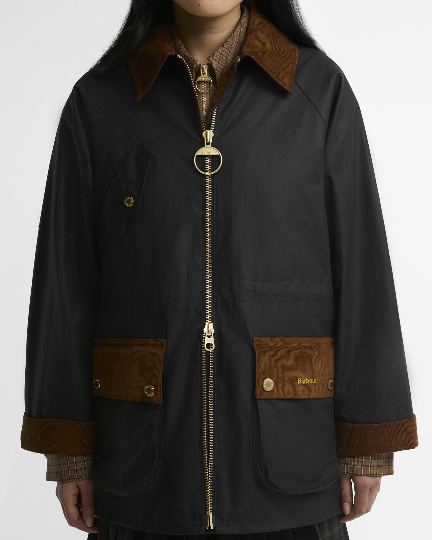 Treeton Waxed Jacket Navy/Ancient image number 4