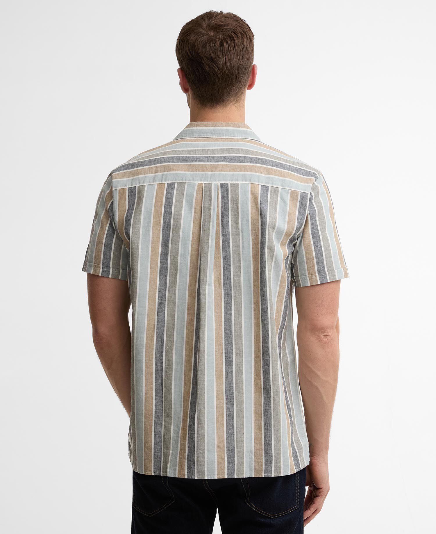 Kurzarmhemd Hayton Striped Dusty Slate